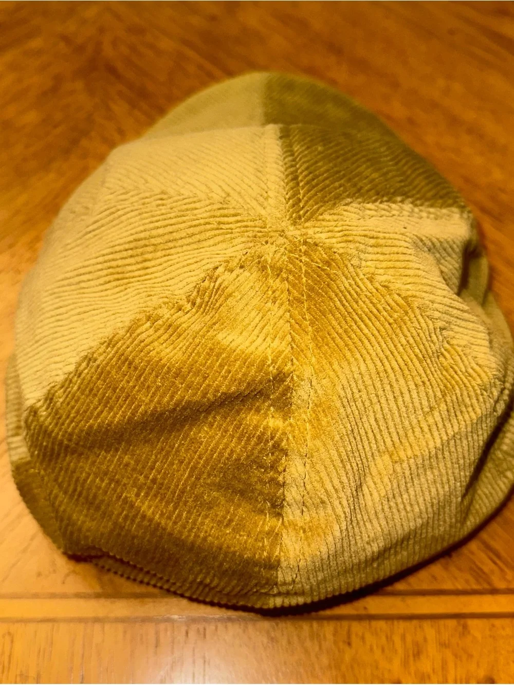 Stetson Corduroy Hat Size Medium Driving Newsboy Cabbie Tan Flat Cap